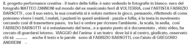 foto performance artista lucchese fabrizio barsotti